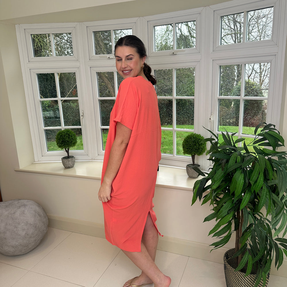 Faith V Neck Dress - Blush Boutique Essex