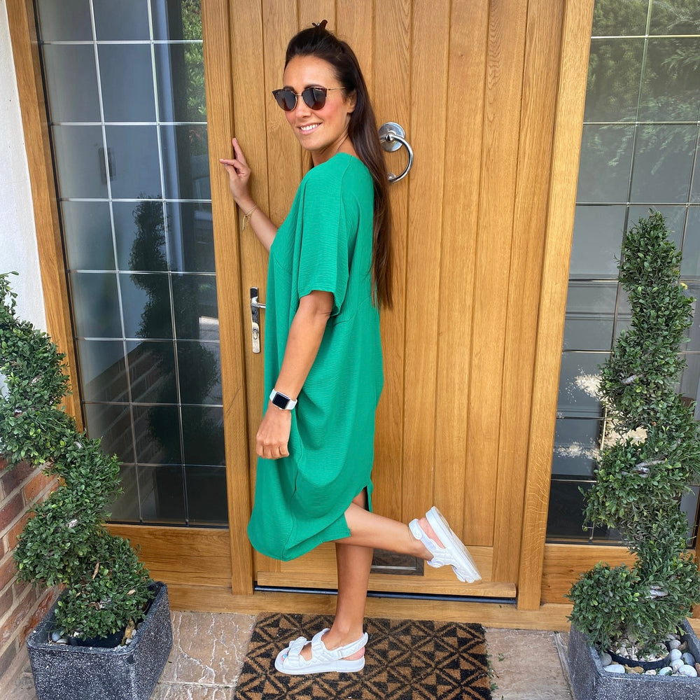 Faith V Neck Dress - Blush Boutique Essex