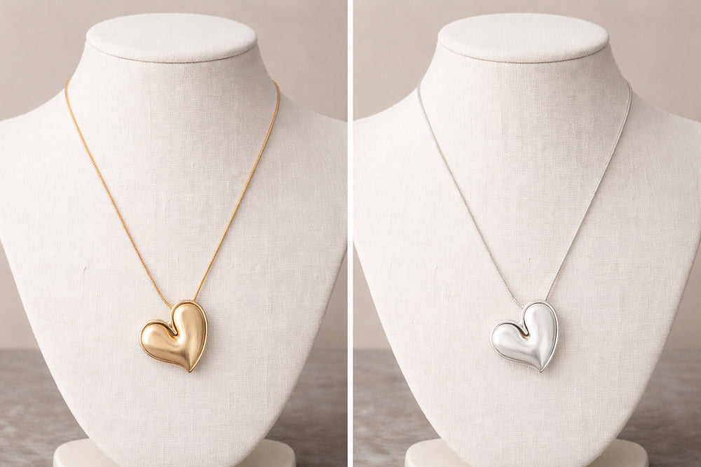 Hazel heart necklace - Blush Boutique Essex