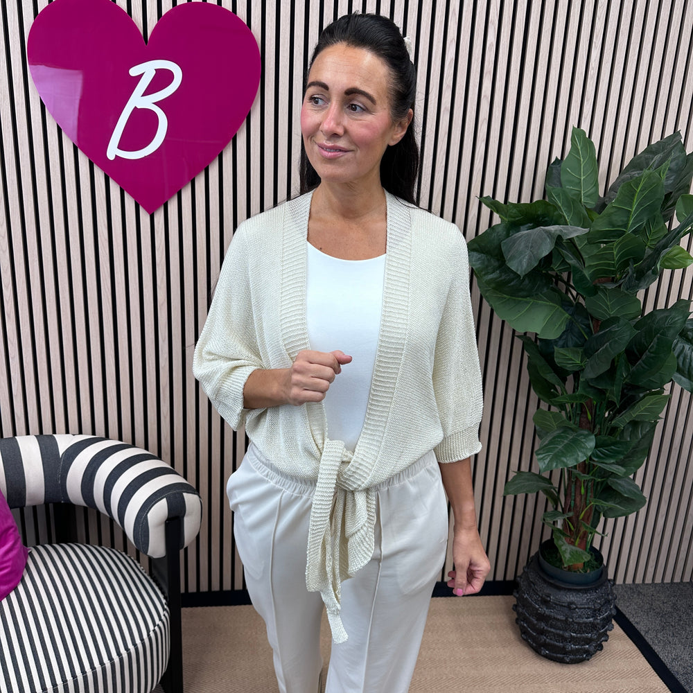 Taya Tie Cardigan - Blush Boutique Essex