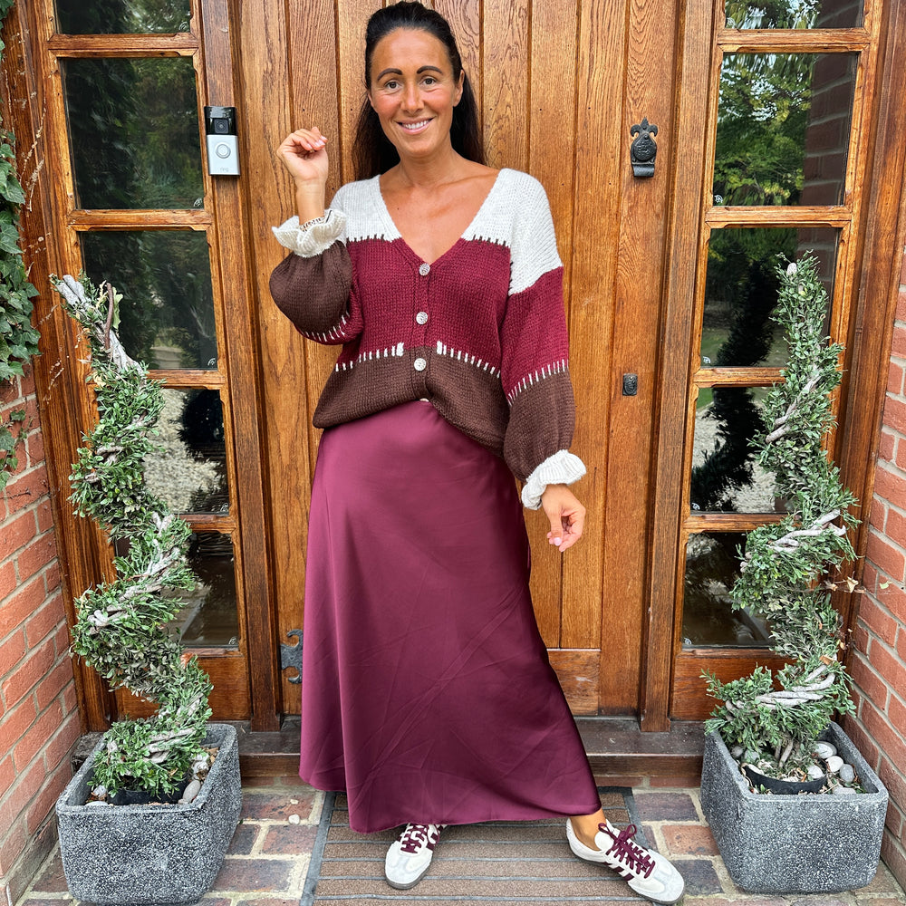 Benji Satin Skirt - Blush Boutique Essex