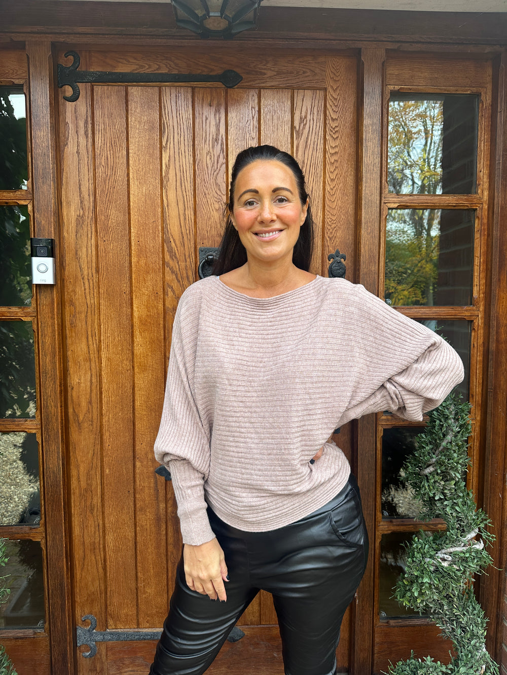 Sammie Ribbed Jumper - Blush Boutique Essex