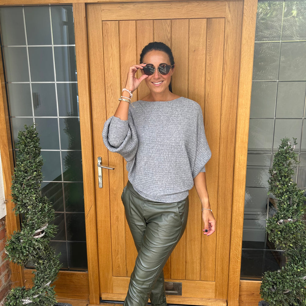 Sammie Ribbed Jumper - Blush Boutique Essex