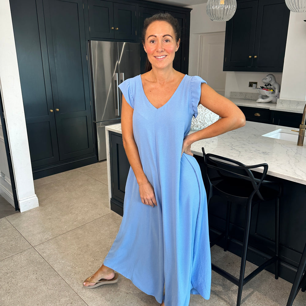 Blair Ruffle Jumpsuit - Blush Boutique Essex