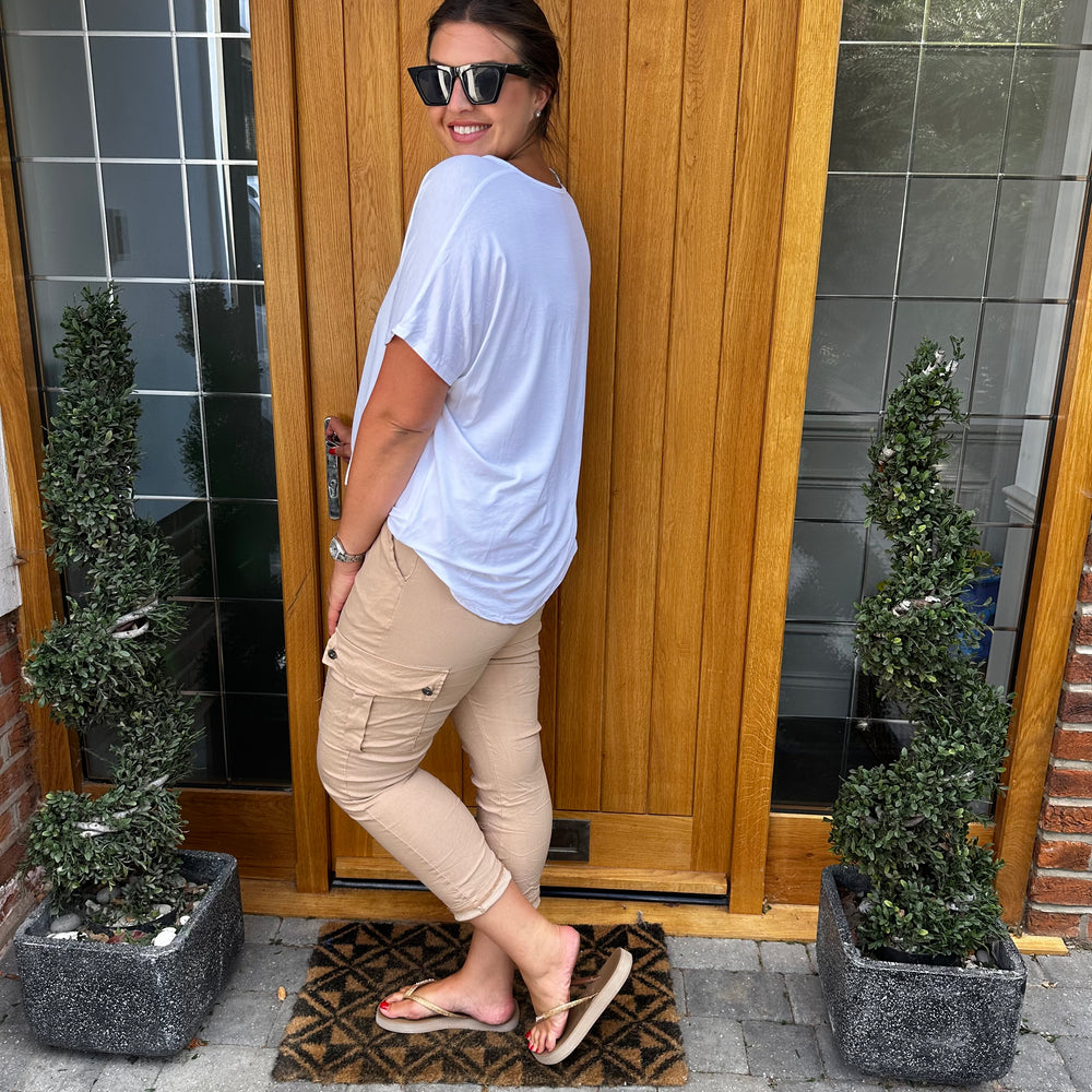 Carli Cargo Magic Trousers - Blush Boutique Essex