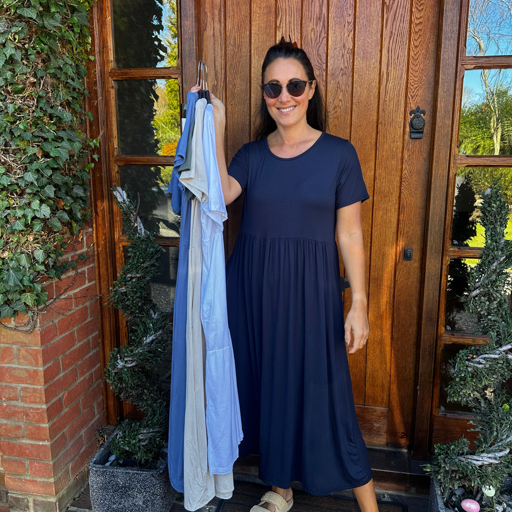 Helena Jersey Dress - Blush Boutique Essex
