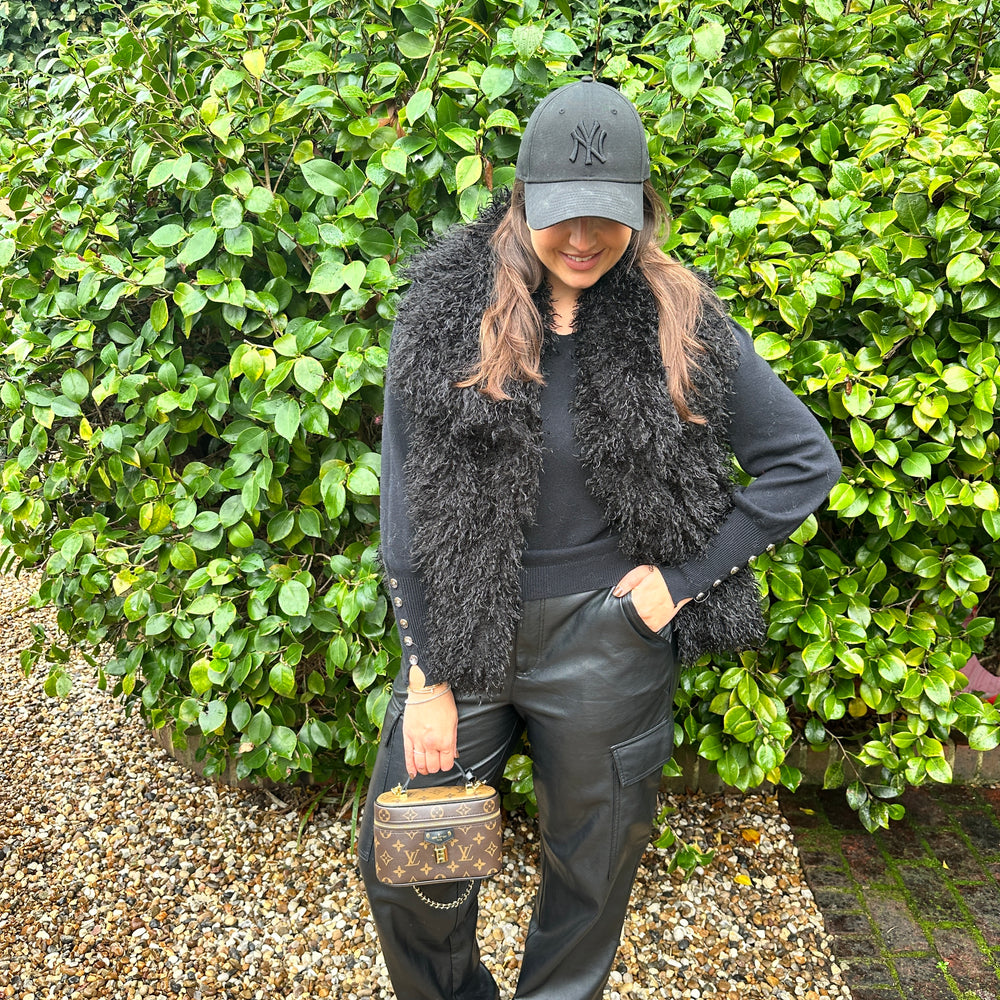 Yara Fluffy Fur Waistcoat