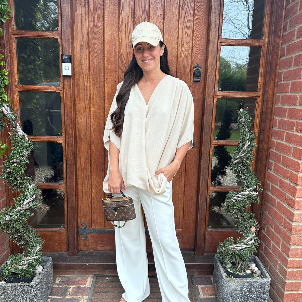 Stacey drape top - Blush Boutique Essex