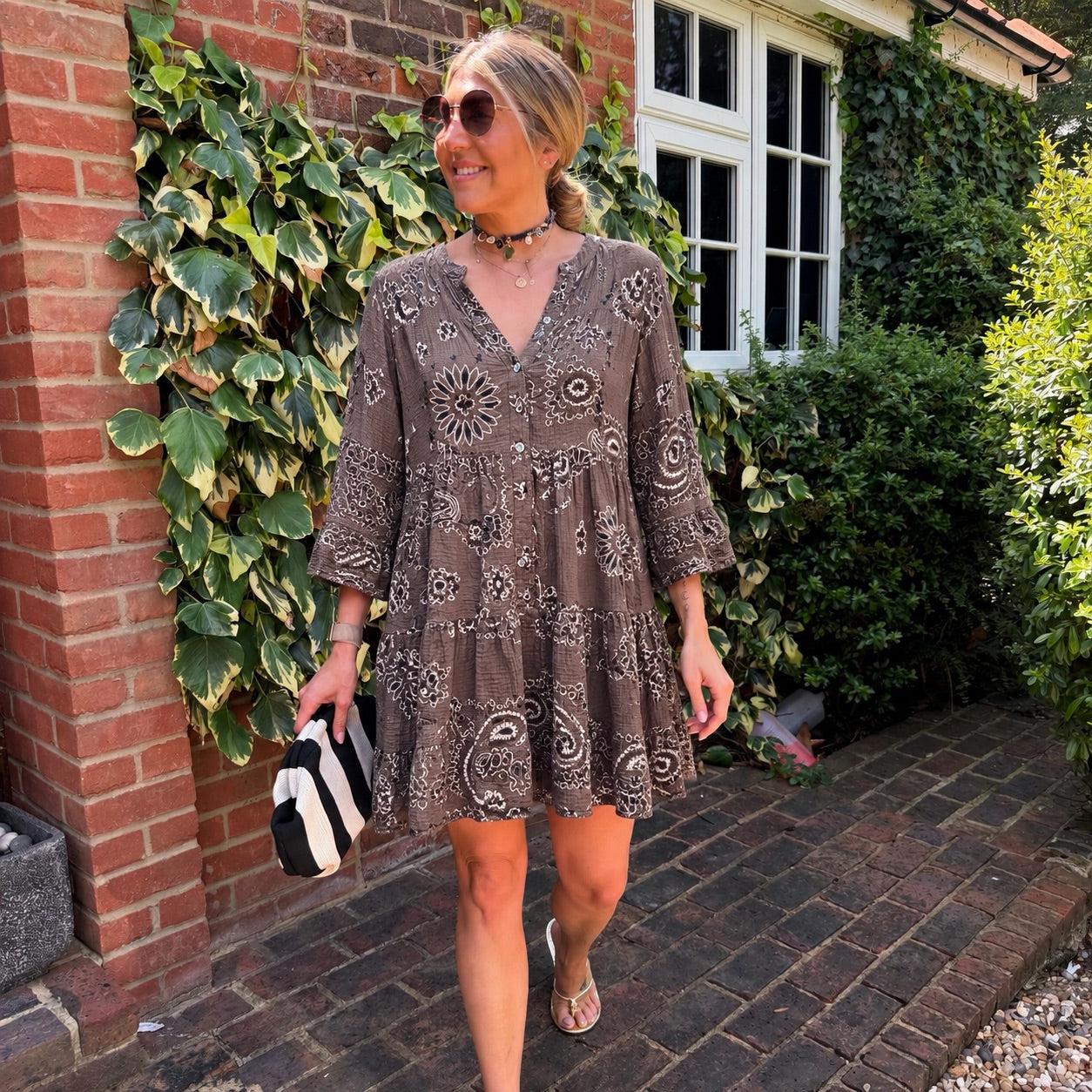 Yara Cotton Cheesecloth Dress
