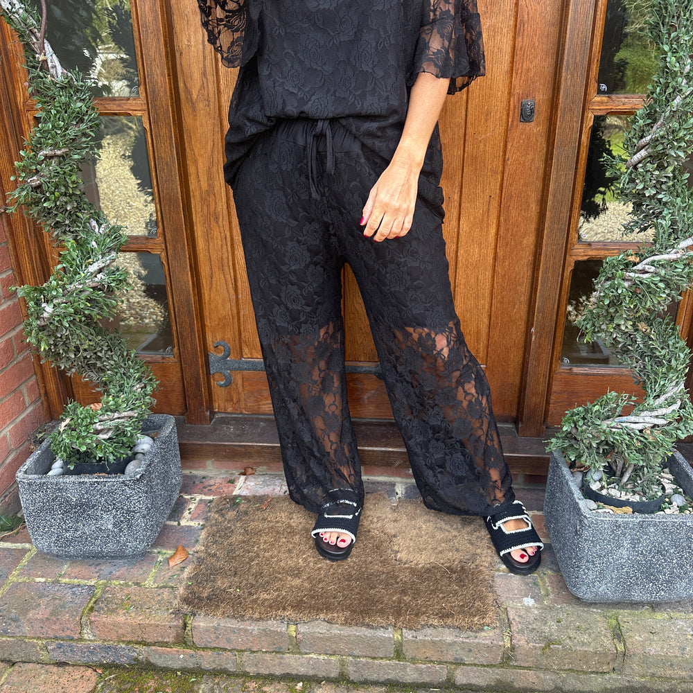 Leanne Lace Trousers - Blush Boutique Essex