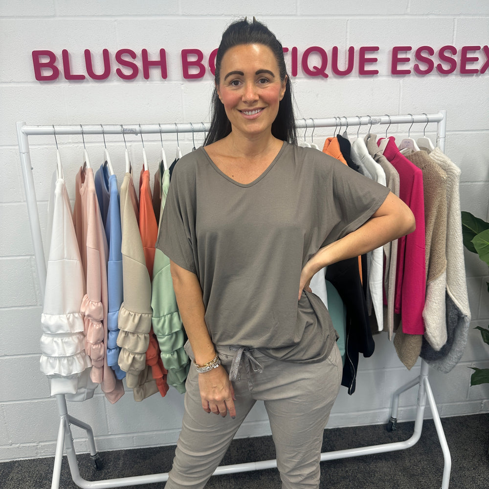 Jamie Jersey T Shirt - Blush Boutique Essex