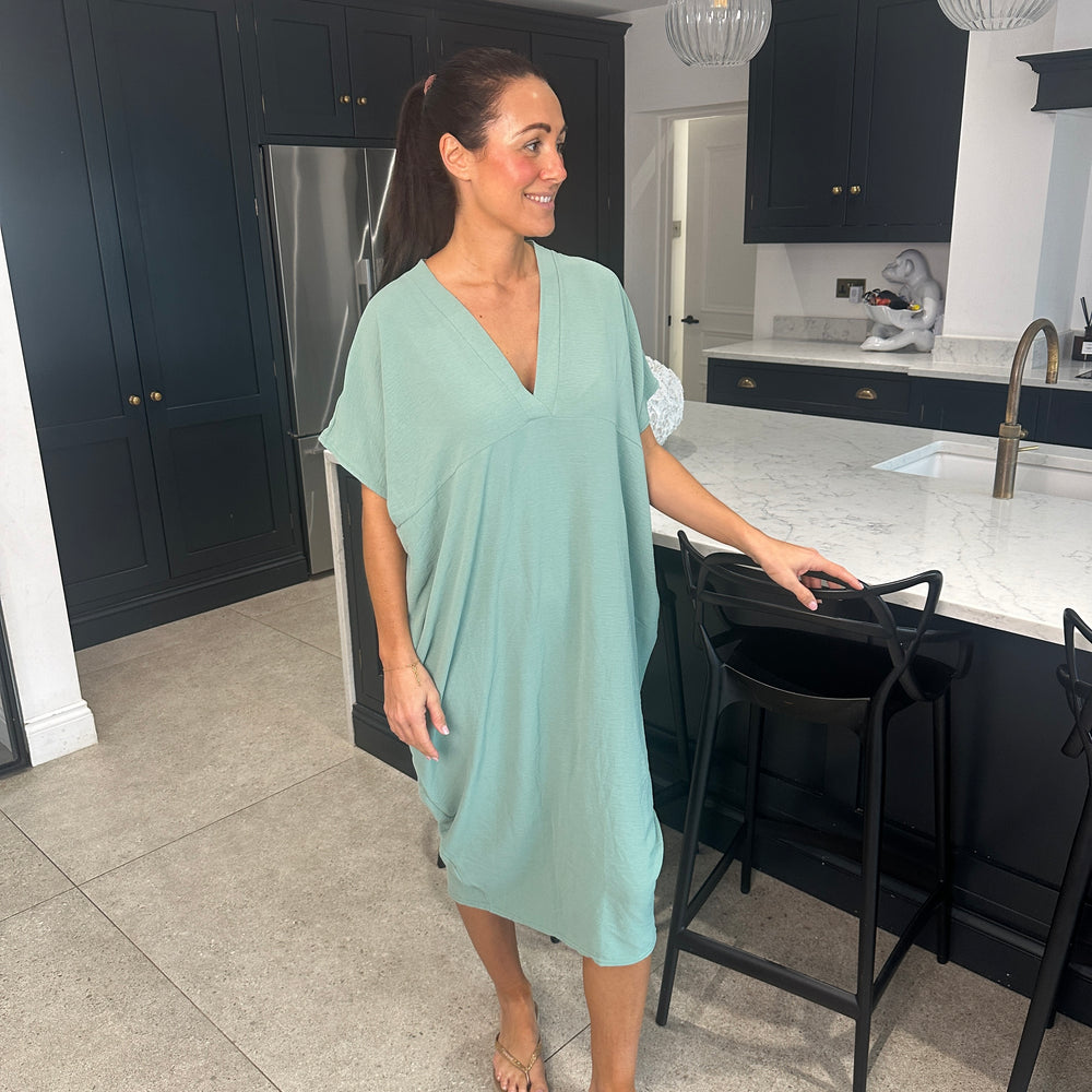 Faith V Neck Dress - Blush Boutique Essex