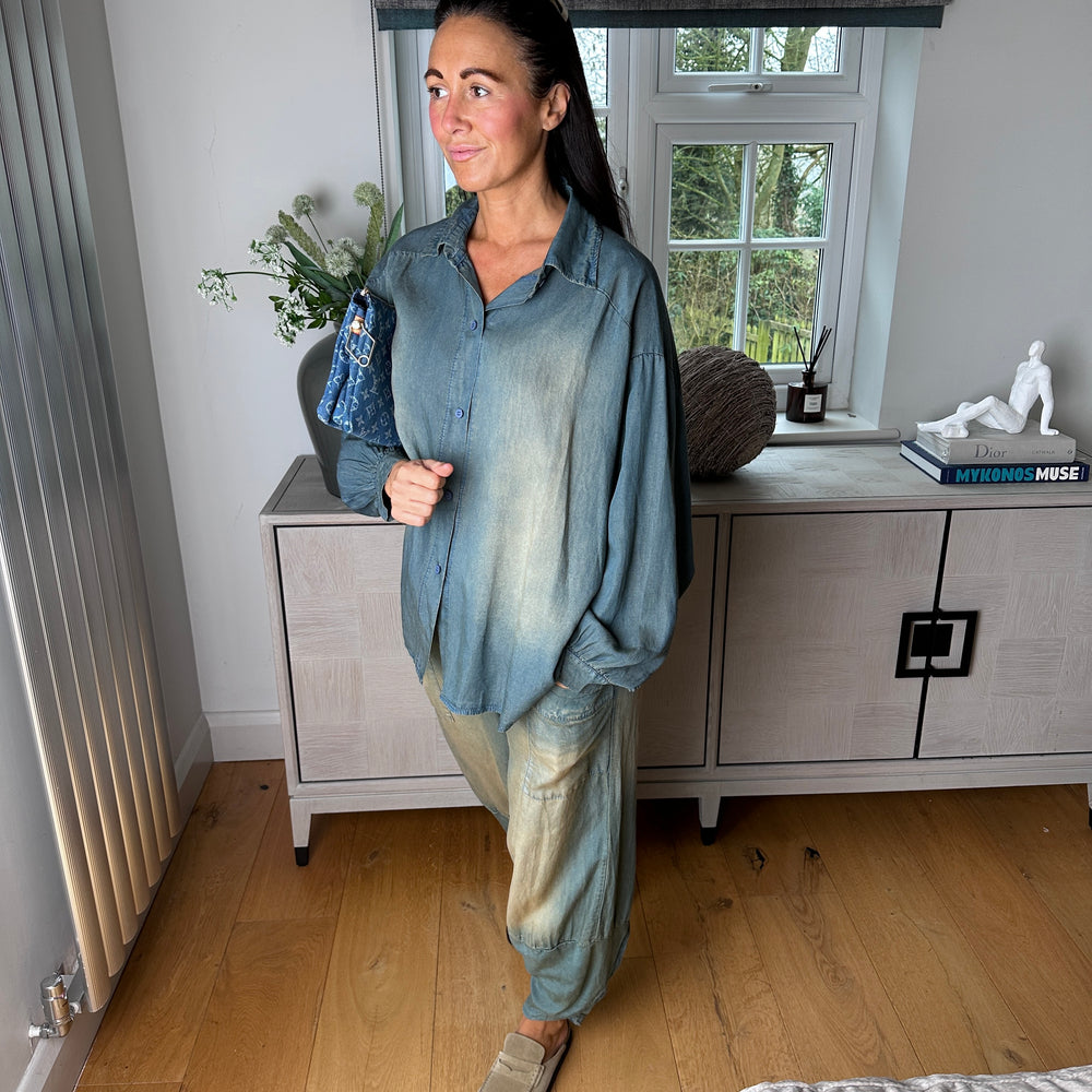 Isla Denim Shirt - Blush Boutique Essex