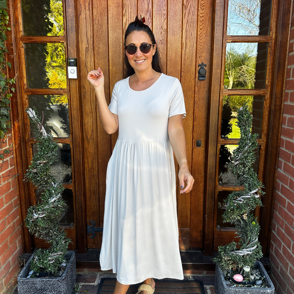 Helena Jersey Dress - Blush Boutique Essex