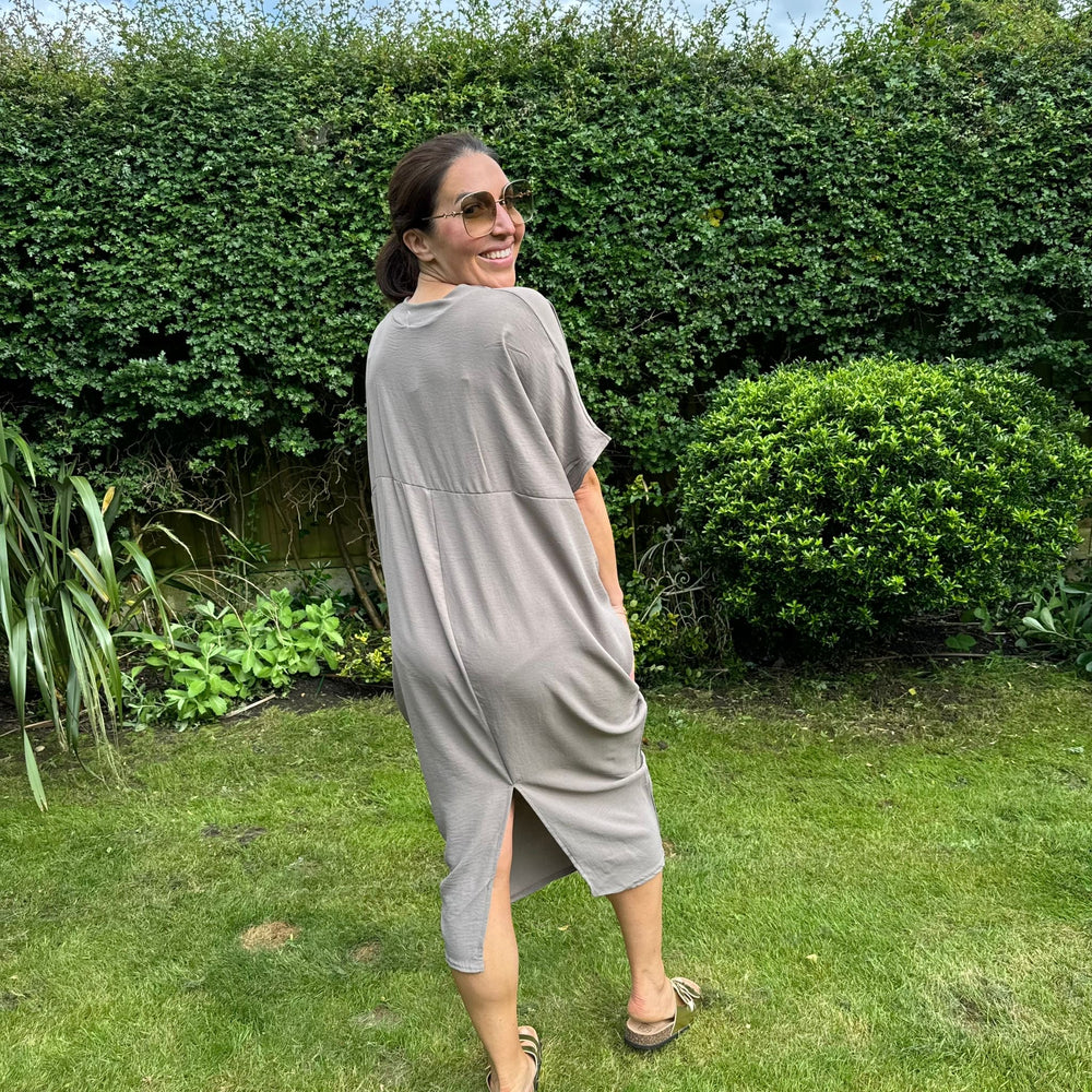 Faith V Neck Dress - Blush Boutique Essex