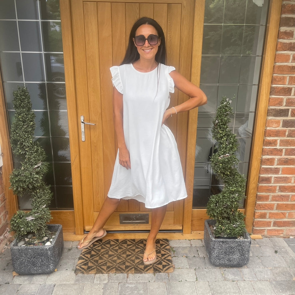 Bertie Button Dress - Blush Boutique Essex