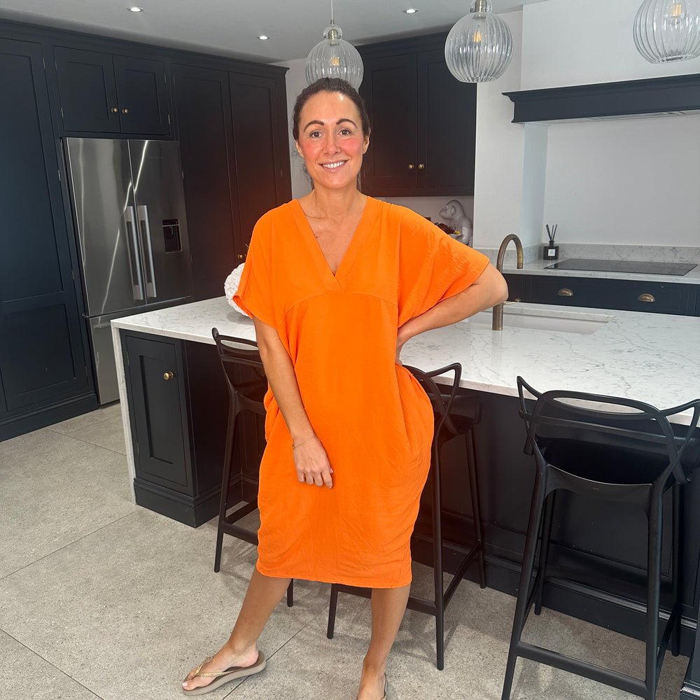 Faith V Neck Dress - Blush Boutique Essex