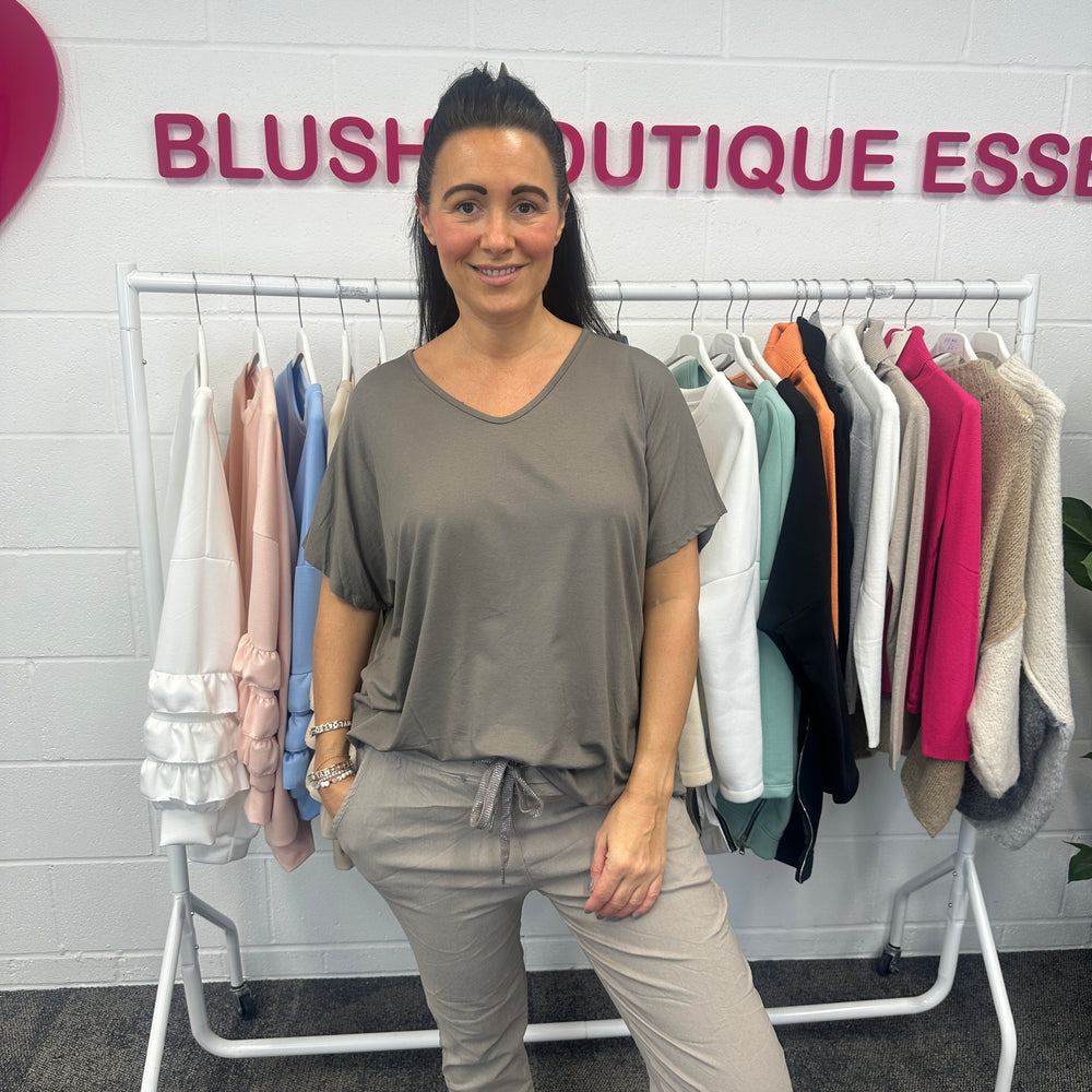 Jamie Jersey T Shirt - Blush Boutique Essex
