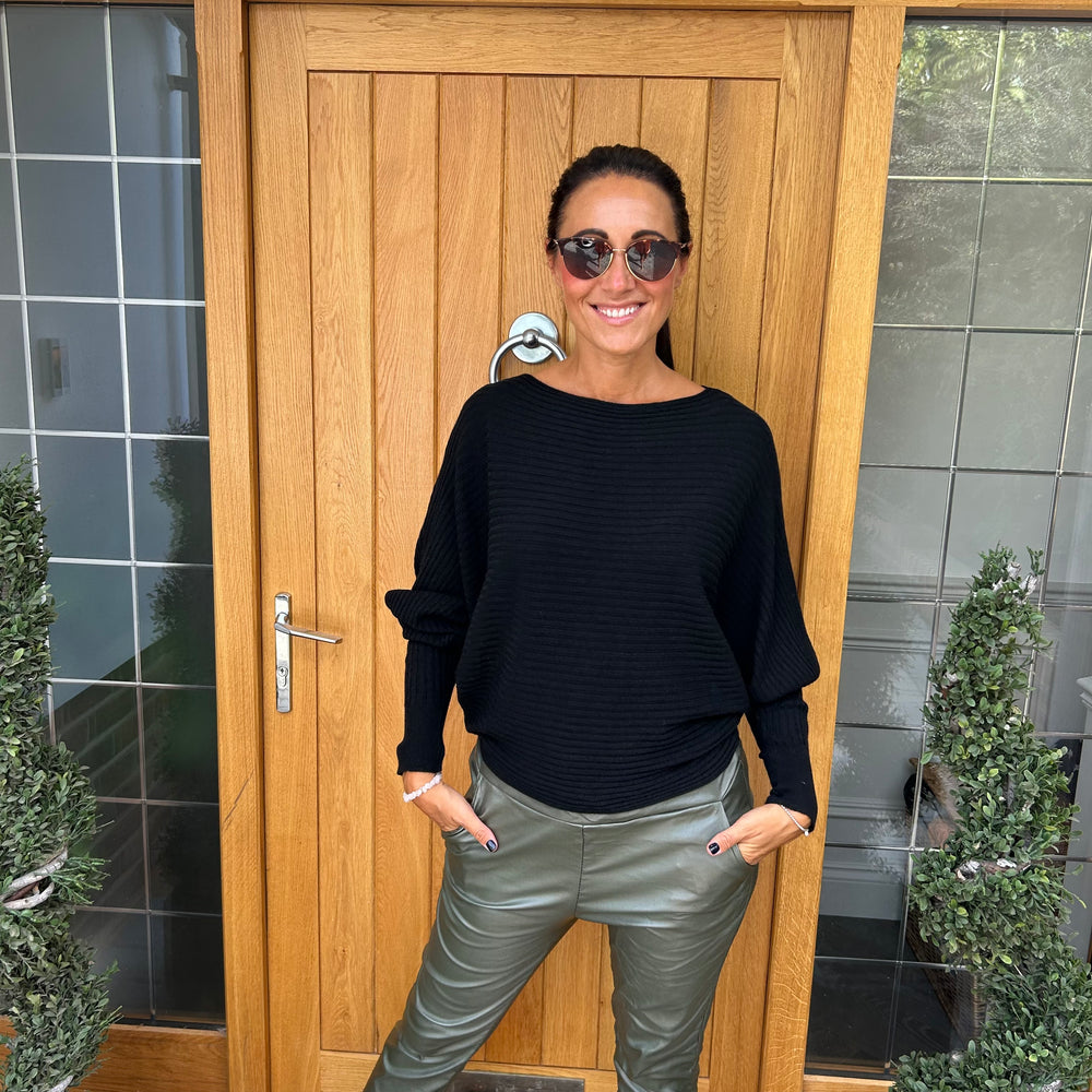 Sammie Ribbed Jumper - Blush Boutique Essex