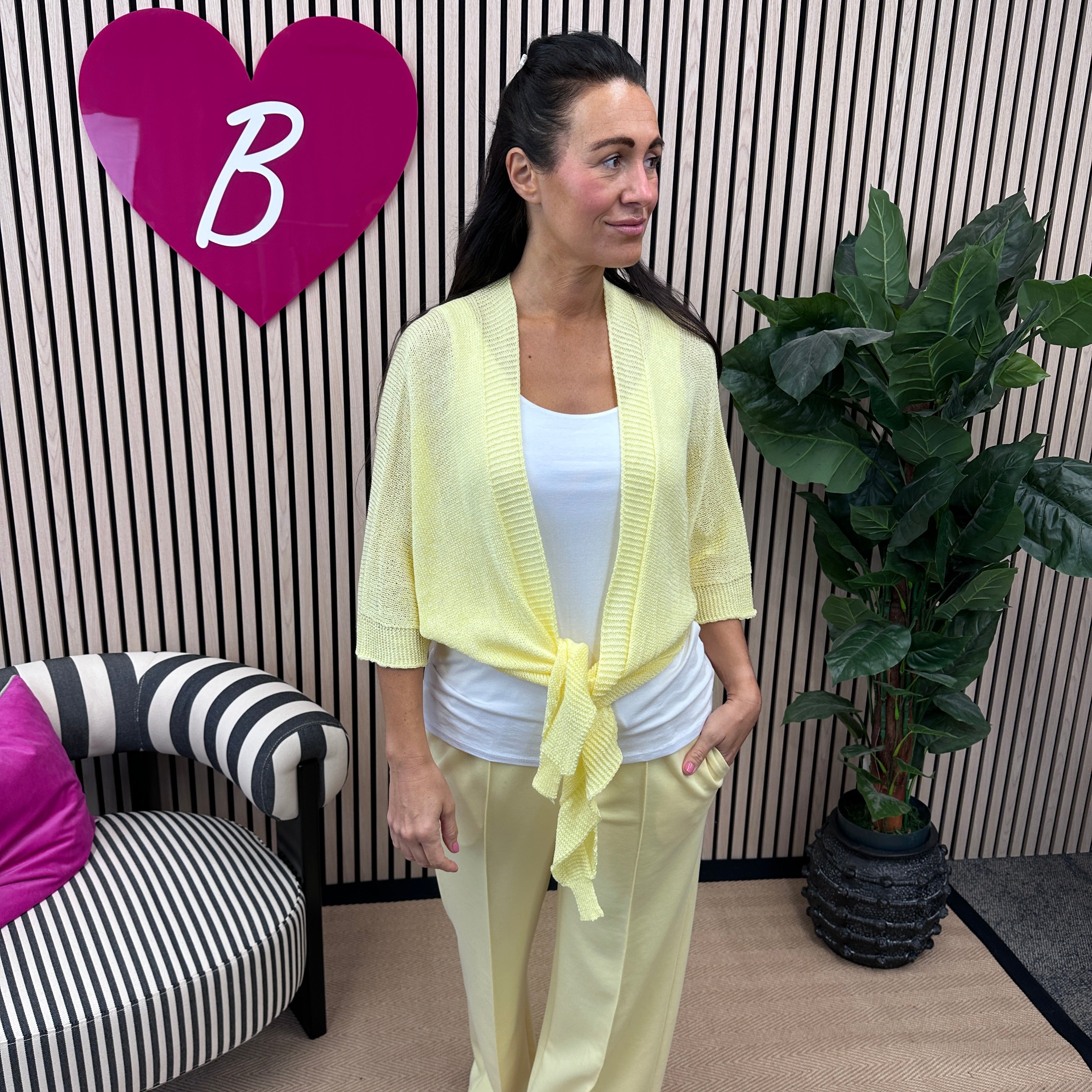 Taya Tie Cardigan - Blush Boutique Essex