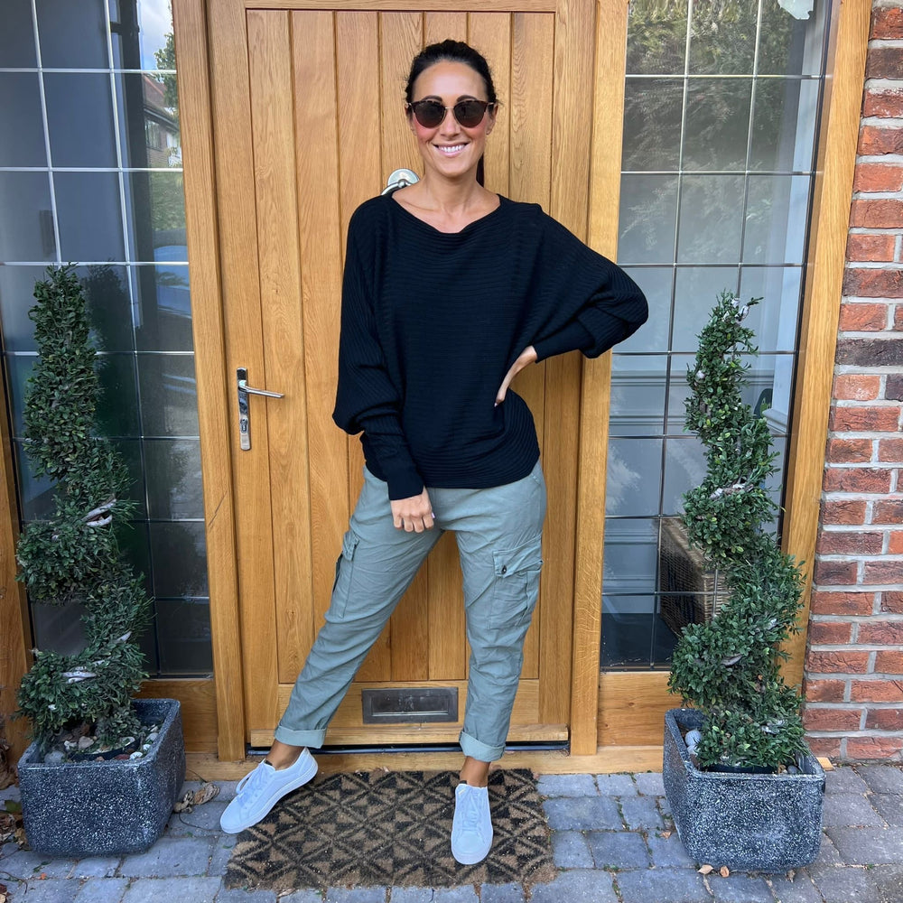 Sammie Ribbed Jumper - Blush Boutique Essex