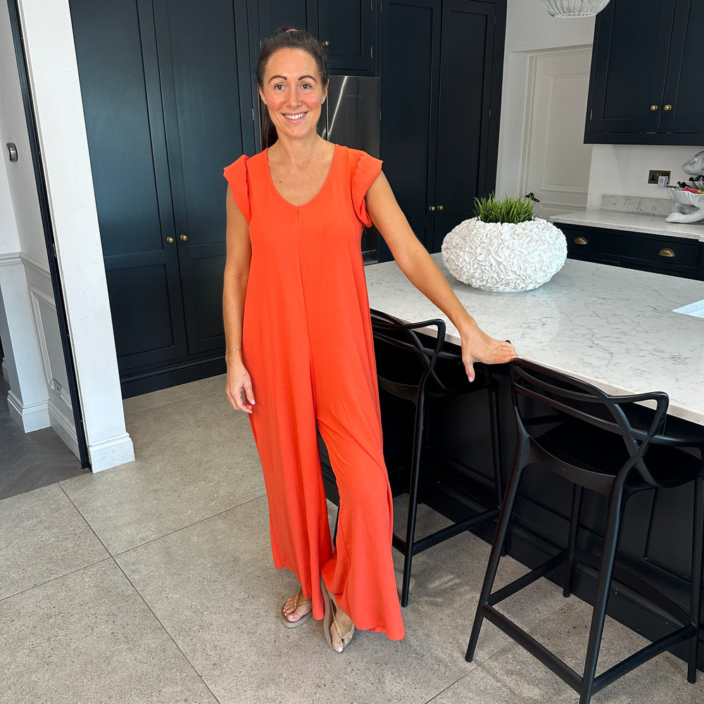 Blair Ruffle Jumpsuit - Blush Boutique Essex