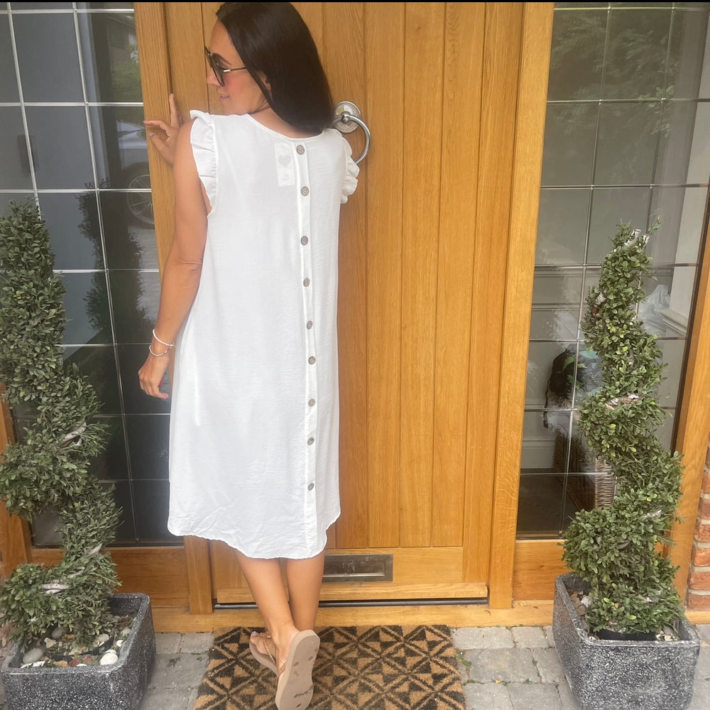 Bertie Button Dress - Blush Boutique Essex