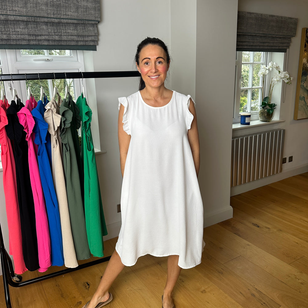 Bertie Button Dress - Blush Boutique Essex