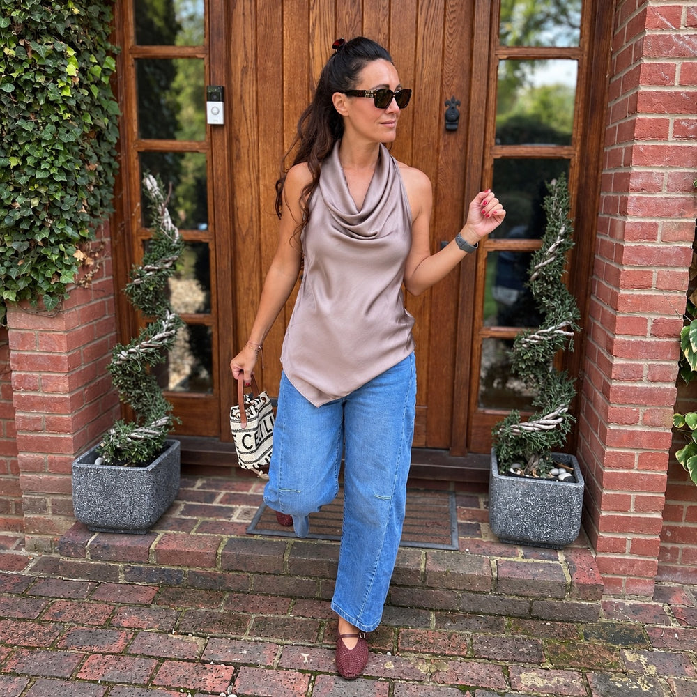 Callie Satin Top - Blush Boutique Essex