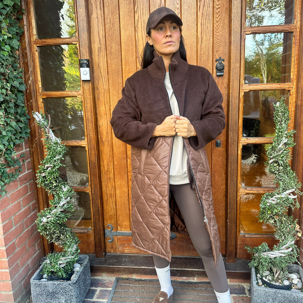 Jude Quilted Coat - Blush Boutique Essex