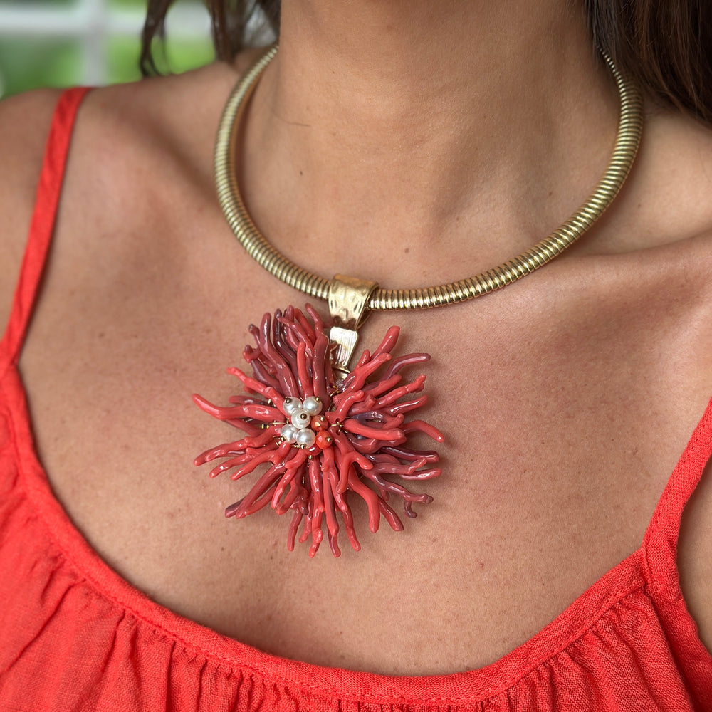 Coral Necklace - Blush Boutique Essex