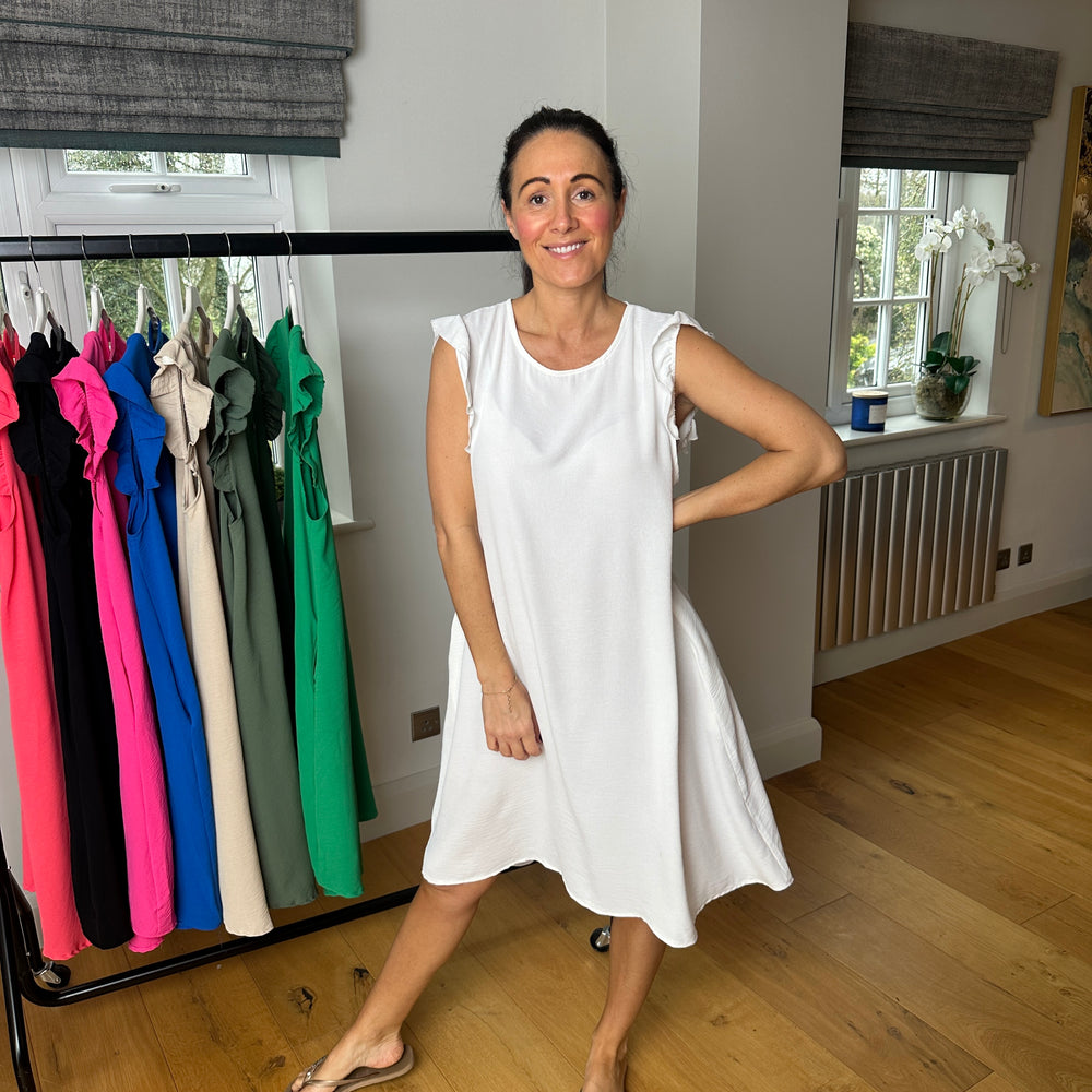 Bertie Button Dress - Blush Boutique Essex
