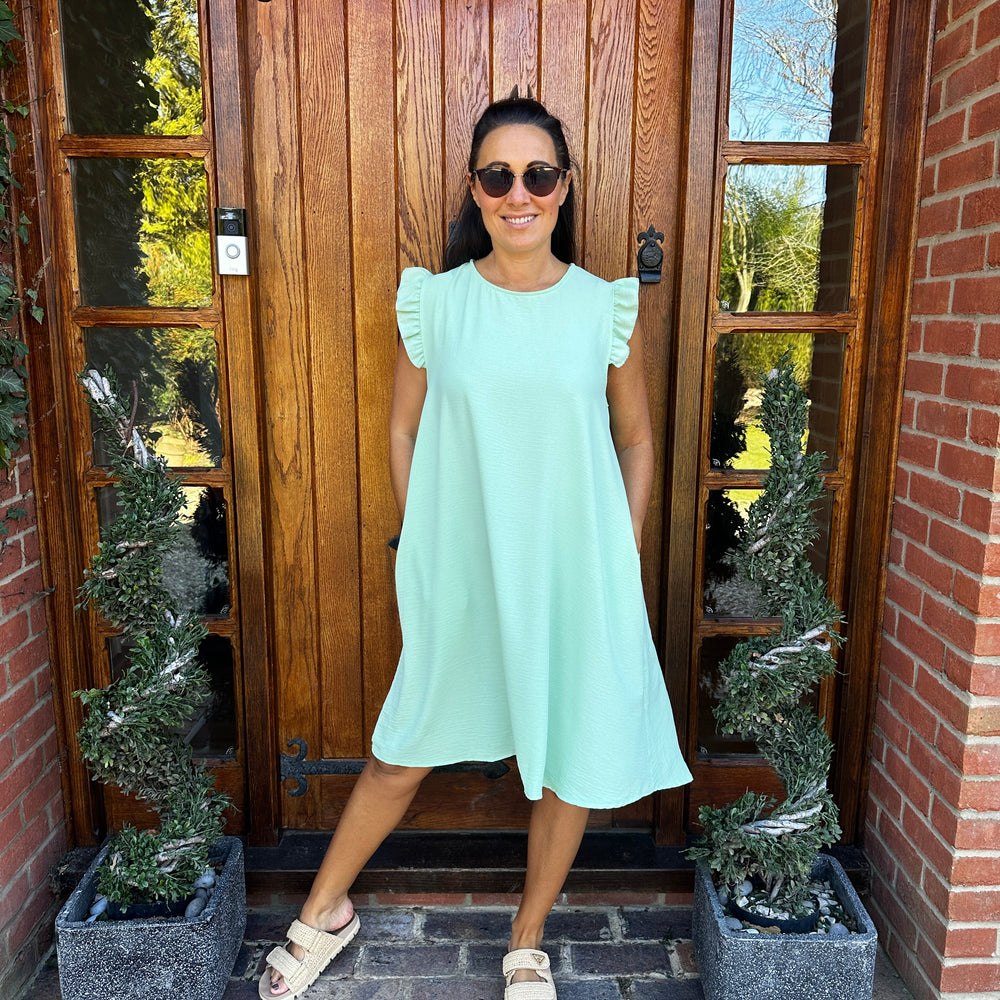 Bertie Button Dress - Blush Boutique Essex