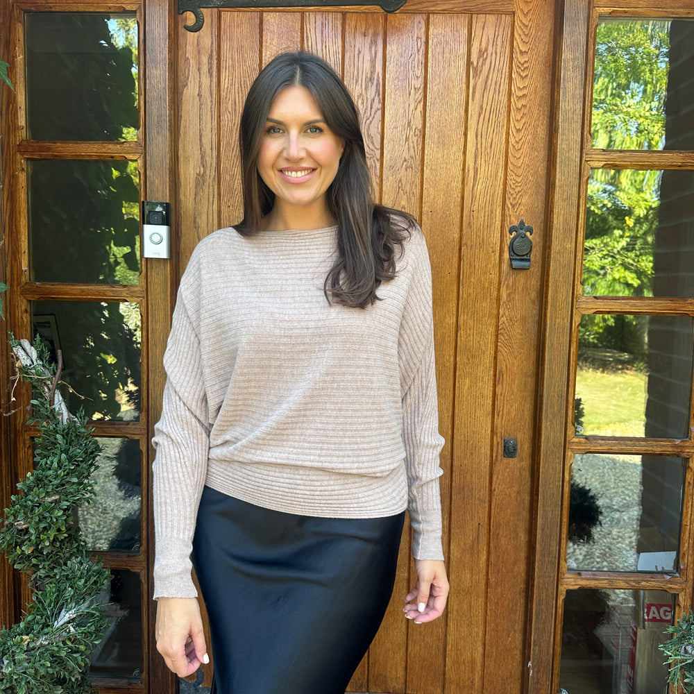 Sammie Ribbed Jumper - Blush Boutique Essex
