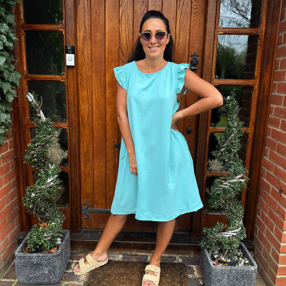 Bertie Button Dress - Blush Boutique Essex