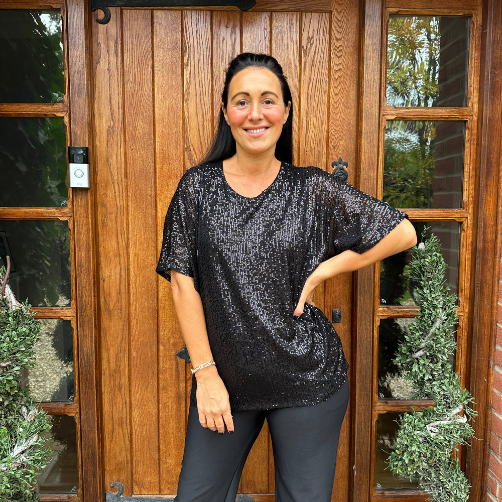Noel Sequin Top - Blush Boutique Essex