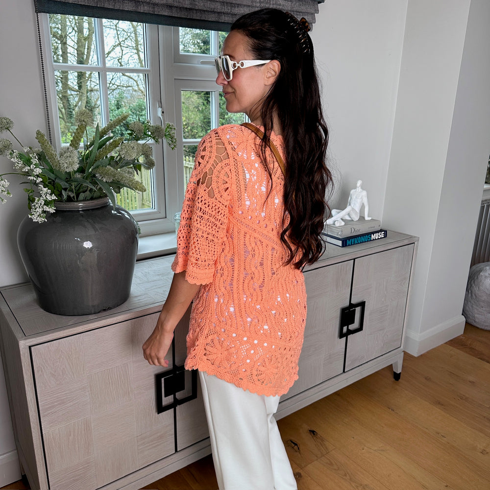 Roman Crochet Top - Blush Boutique Essex