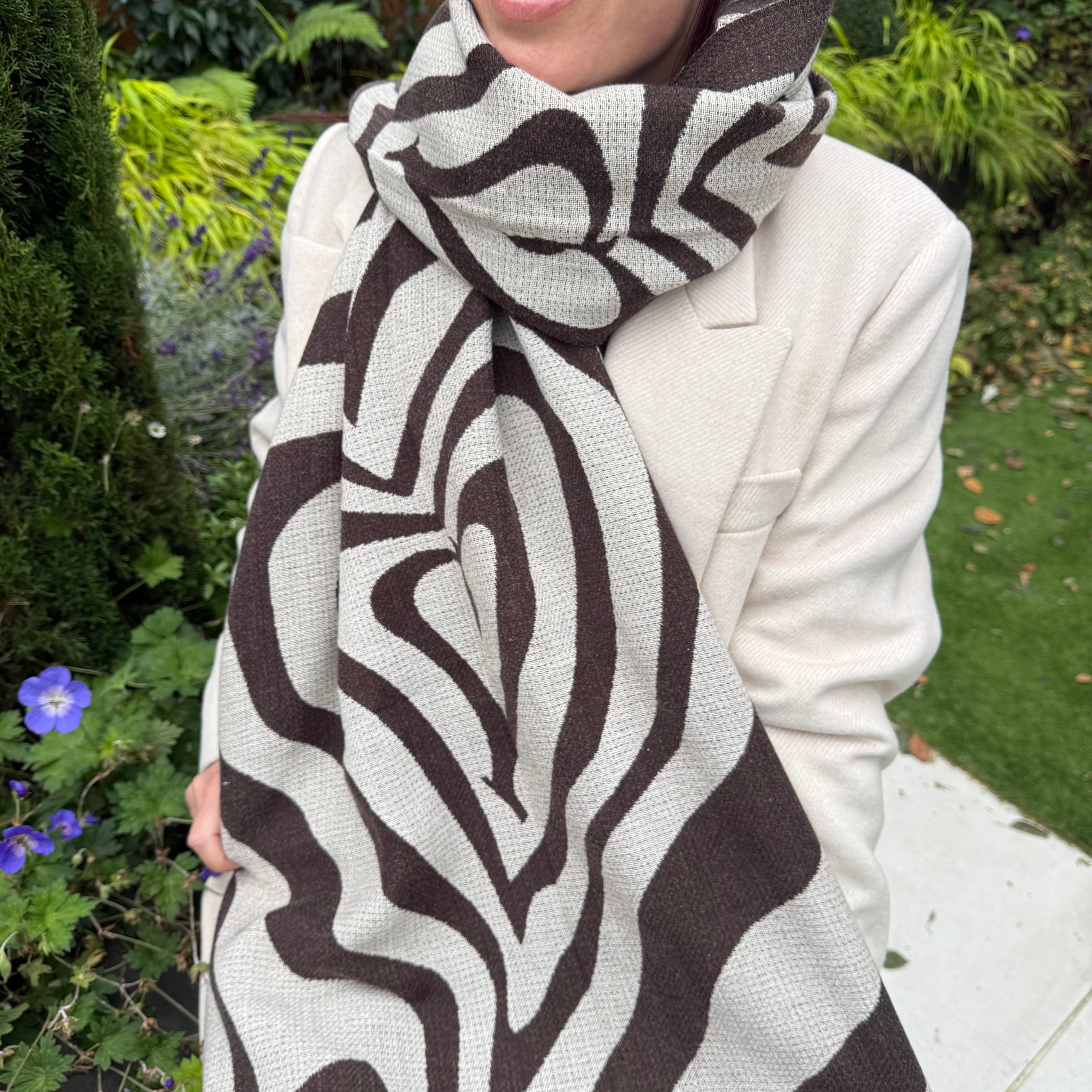 Zebra super soft scarf - Blush Boutique Essex
