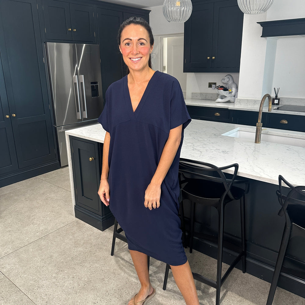 Faith V Neck Dress - Blush Boutique Essex