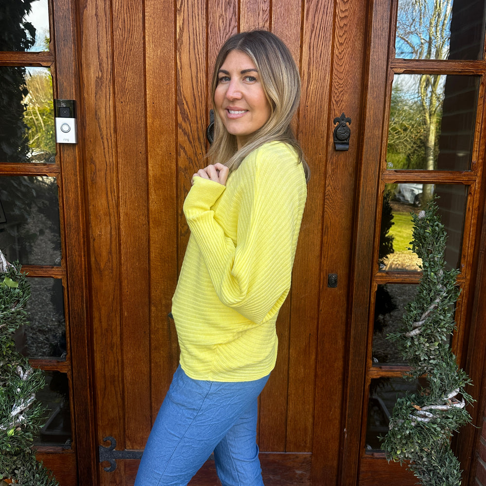 Sammie Ribbed Jumper - Blush Boutique Essex