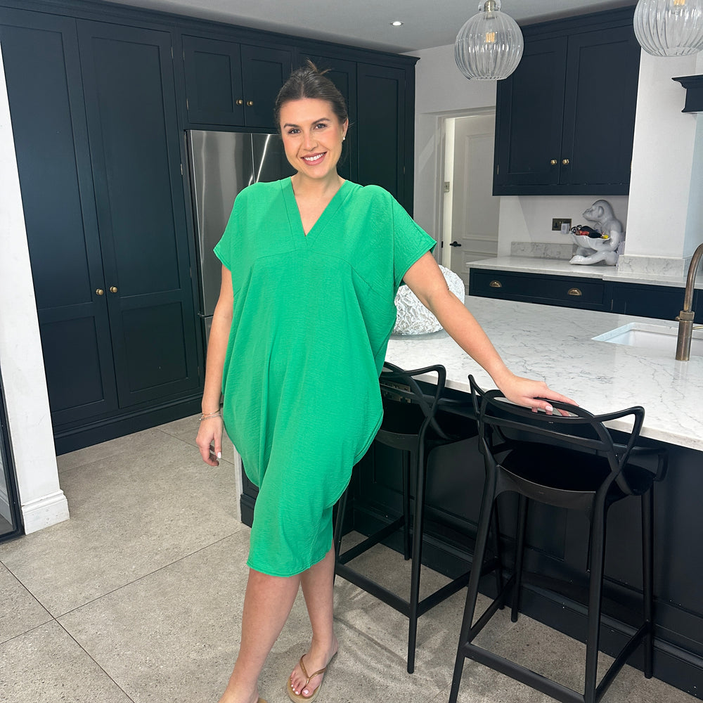 Faith V Neck Dress - Blush Boutique Essex