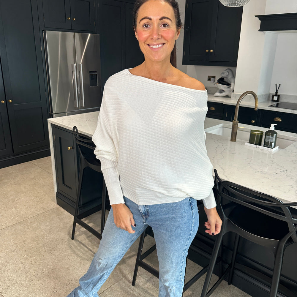 Sammie Ribbed Jumper - Blush Boutique Essex