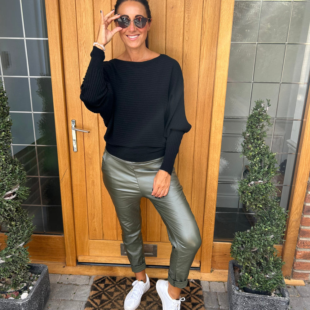 Sammie Ribbed Jumper - Blush Boutique Essex