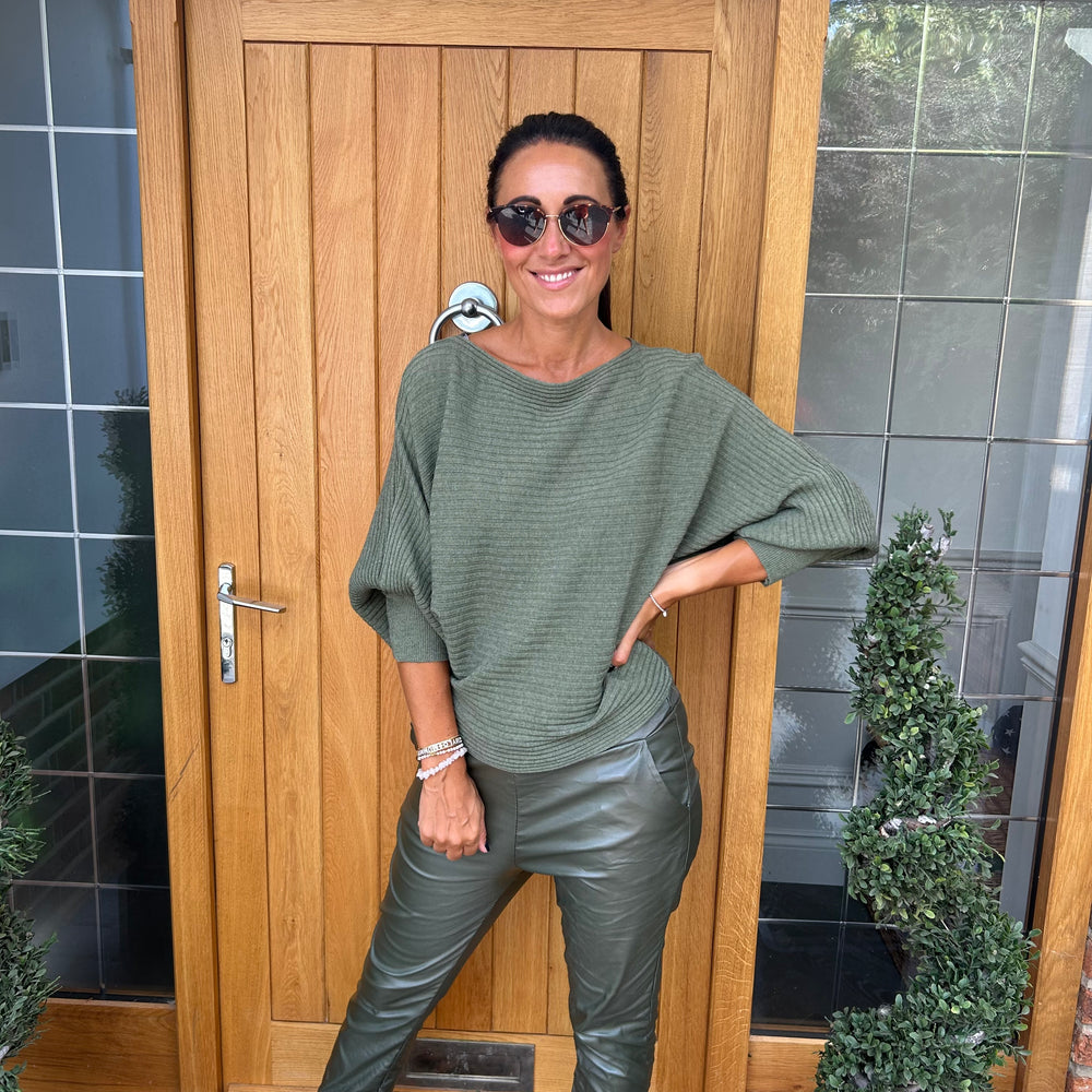 Sammie Ribbed Jumper - Blush Boutique Essex