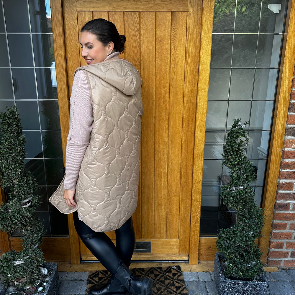 Love Quilted Body Warmer - Blush Boutique Essex