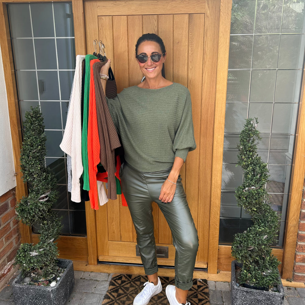 Sammie Ribbed Jumper - Blush Boutique Essex