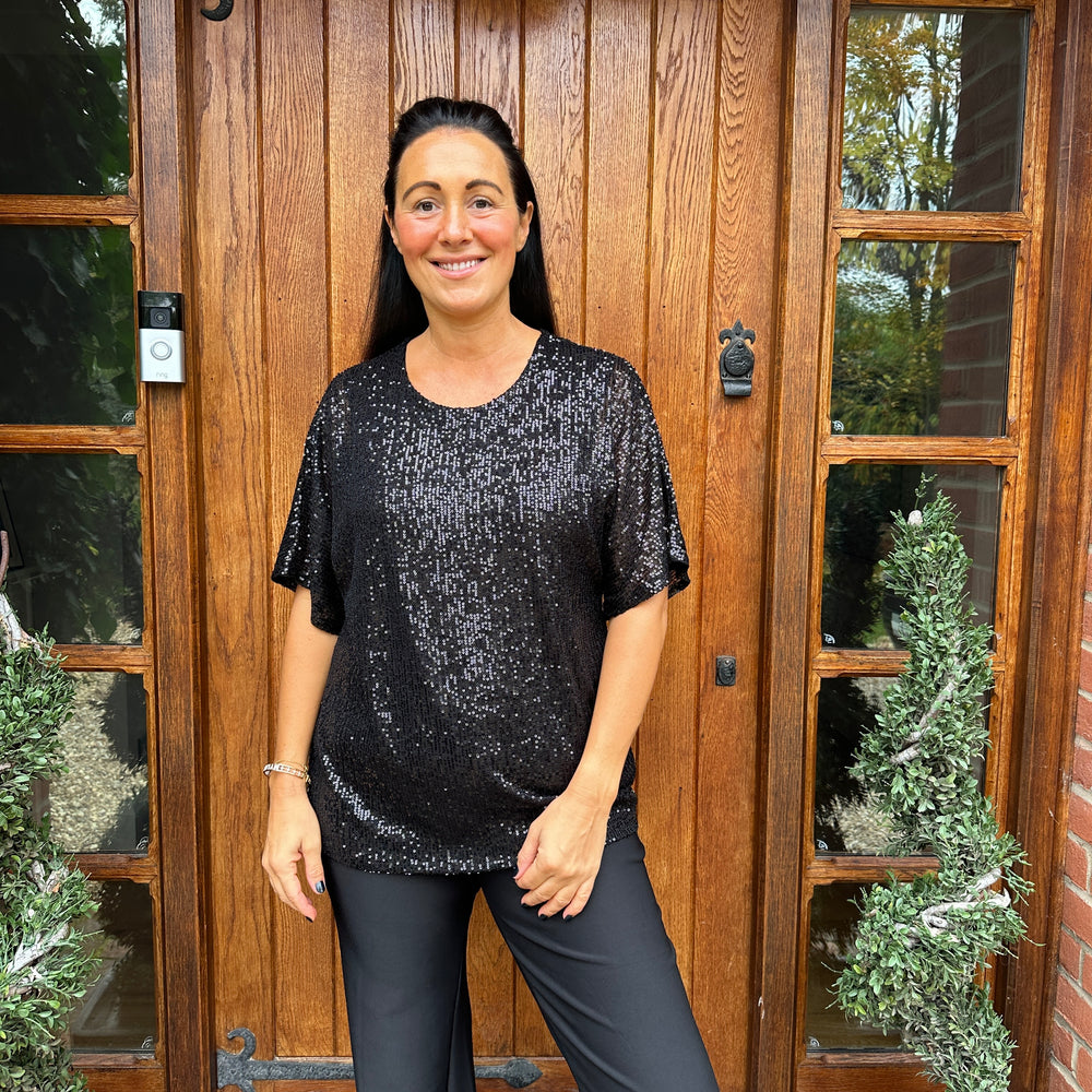 Noel Sequin Top - Blush Boutique Essex