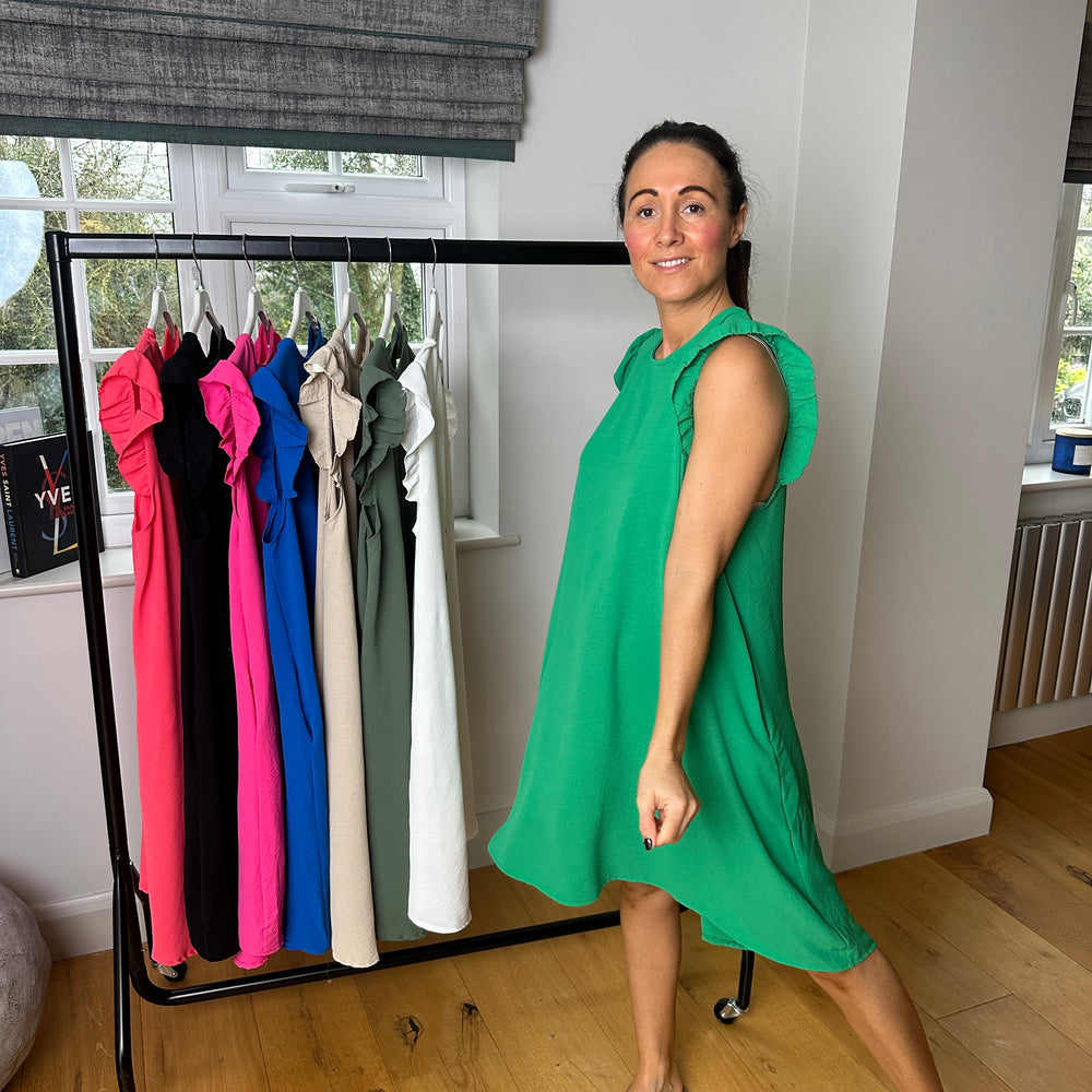 Bertie Button Dress - Blush Boutique Essex