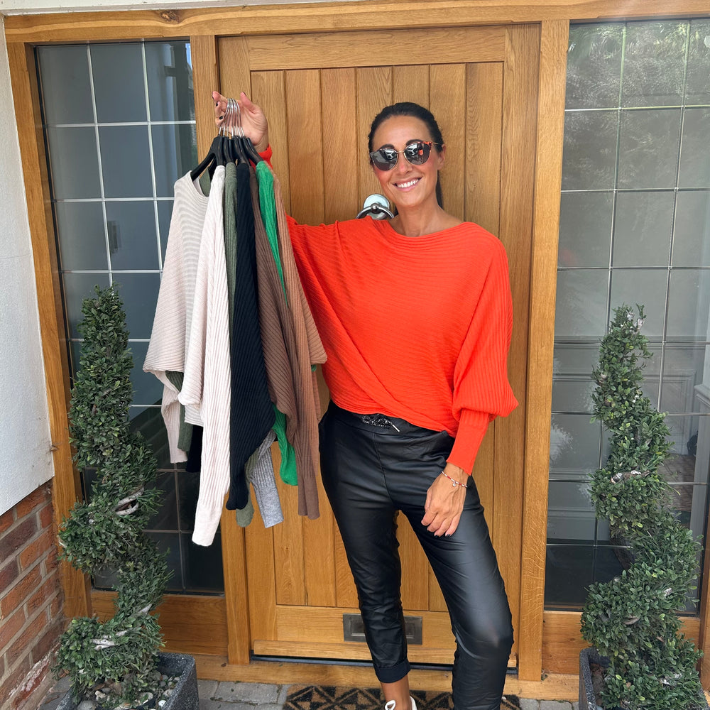 Sammie Ribbed Jumper - Blush Boutique Essex