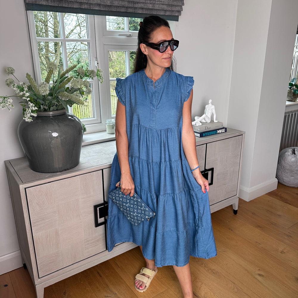 Sean Denim Dress - Blush Boutique Essex
